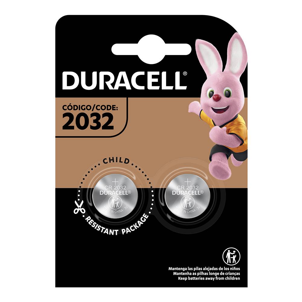 Duracell pila especializada litio 2032 (2 piezas)