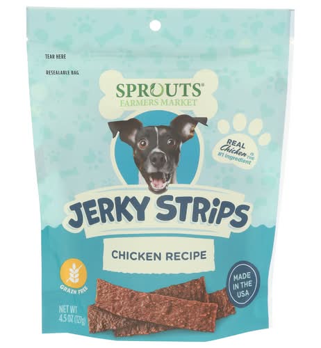 Sprouts Chicken Jerky Strips Dog Treats