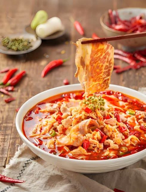 Spicy Beef Brisket With Chili Oil 麻辣水煮肥牛