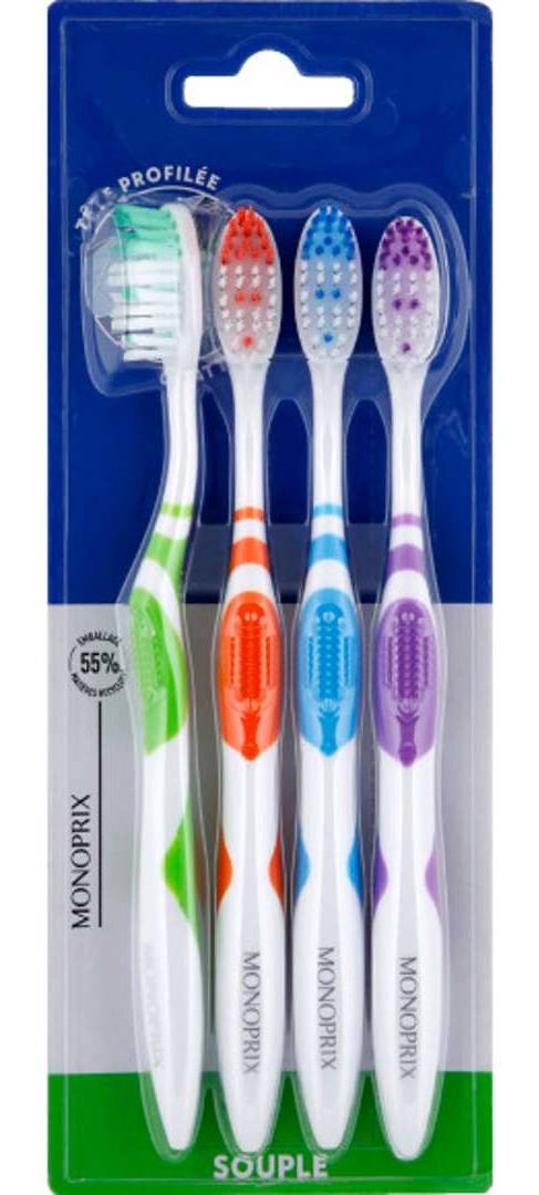 Monoprix - Brosse à dents souple (4)