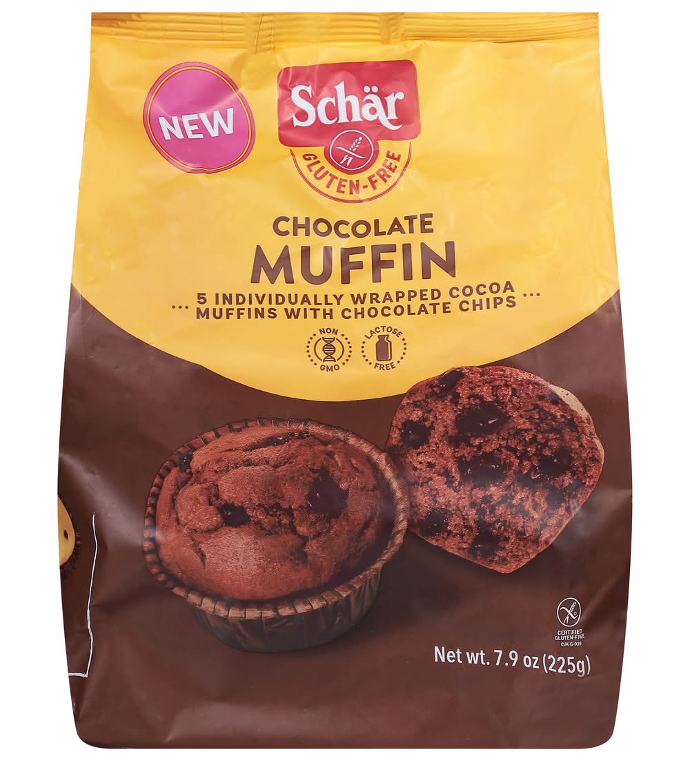 Schär Muffins, Chocolate (7.9 oz, 5 ct)
