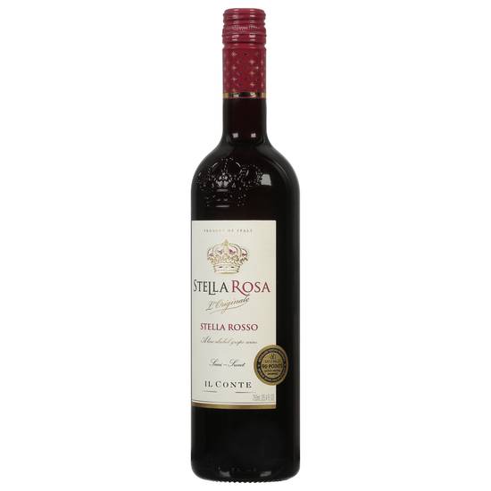Stella Rosa Rosso Semi-Sweet Il Conte Red Wine (750 ml)