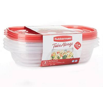 Rubbermaid Takealongs Rectangles Containers With Lids (3 ct)
