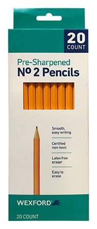 Wexford Pre-Sharpened No 2 Pencils (20 ct)