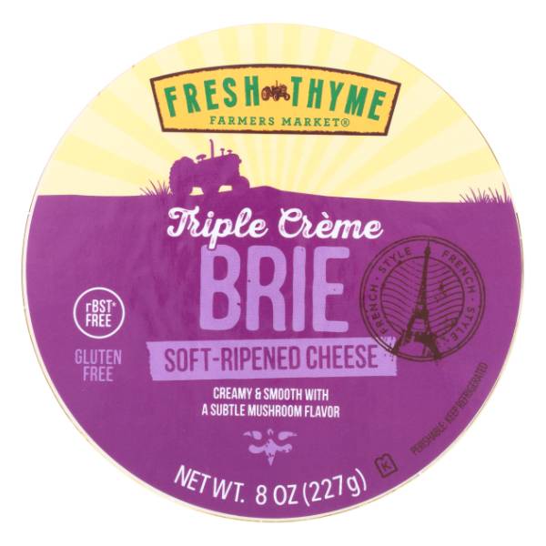 Fresh Thyme Triple Creme Brie Cheese (8 oz)