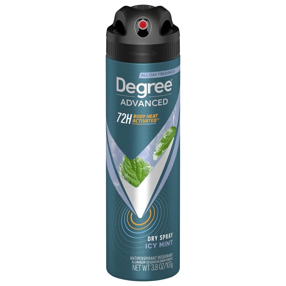 Degree Men Antiperspirant Deodorant Dry Spray, Icy Mint (3.8 oz)