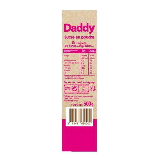 Daddy - Bûchettes de sucre (100 pièces)