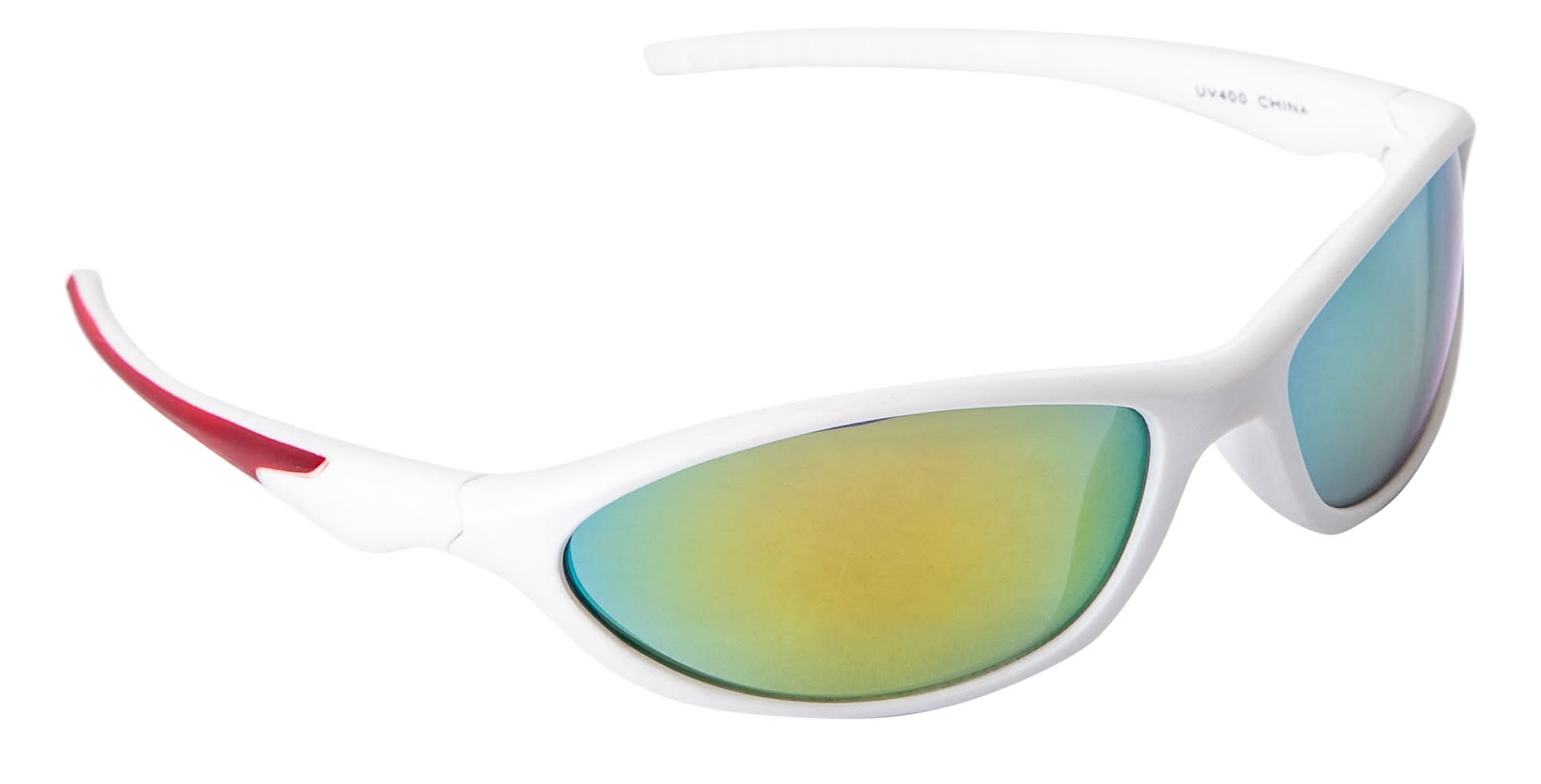 Young Mens Solar X® UV400 Sunglasses White/Green