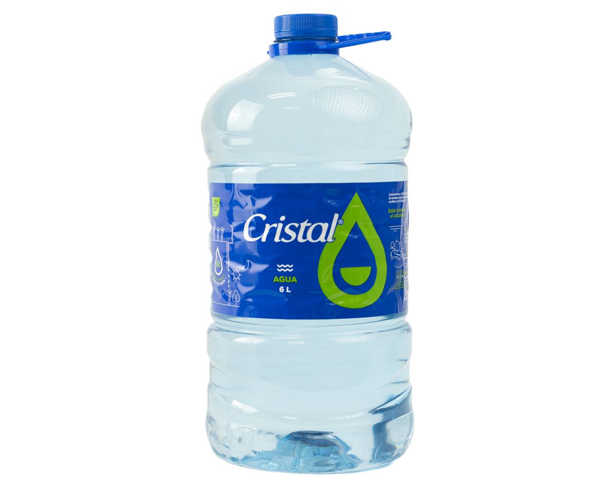 Cristal agua de manantial natural (6 l)