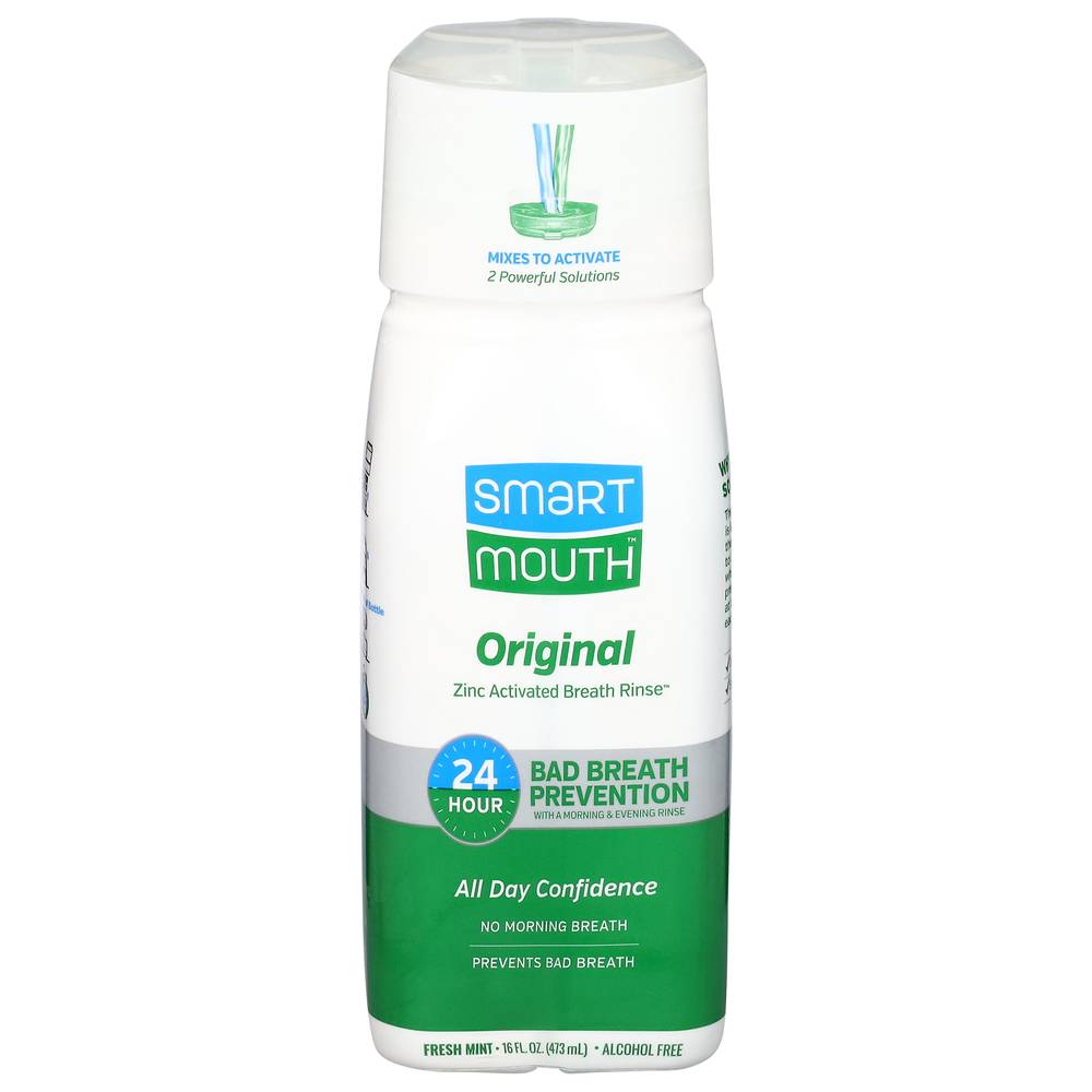 Smart Mouth Zinc Activated Original Fresh Mint Breath Rinse (16 fl oz)