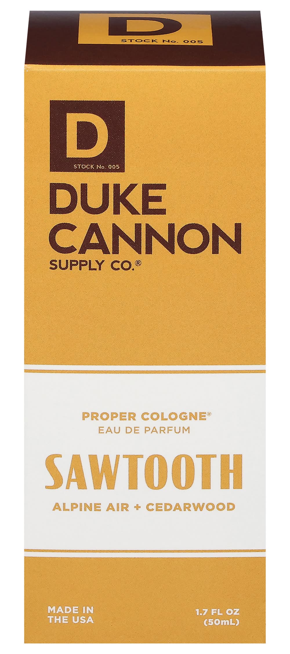Duke Cannon Sawtooth Alpine Cedarwood Proper Cologne (1.7 fl oz)