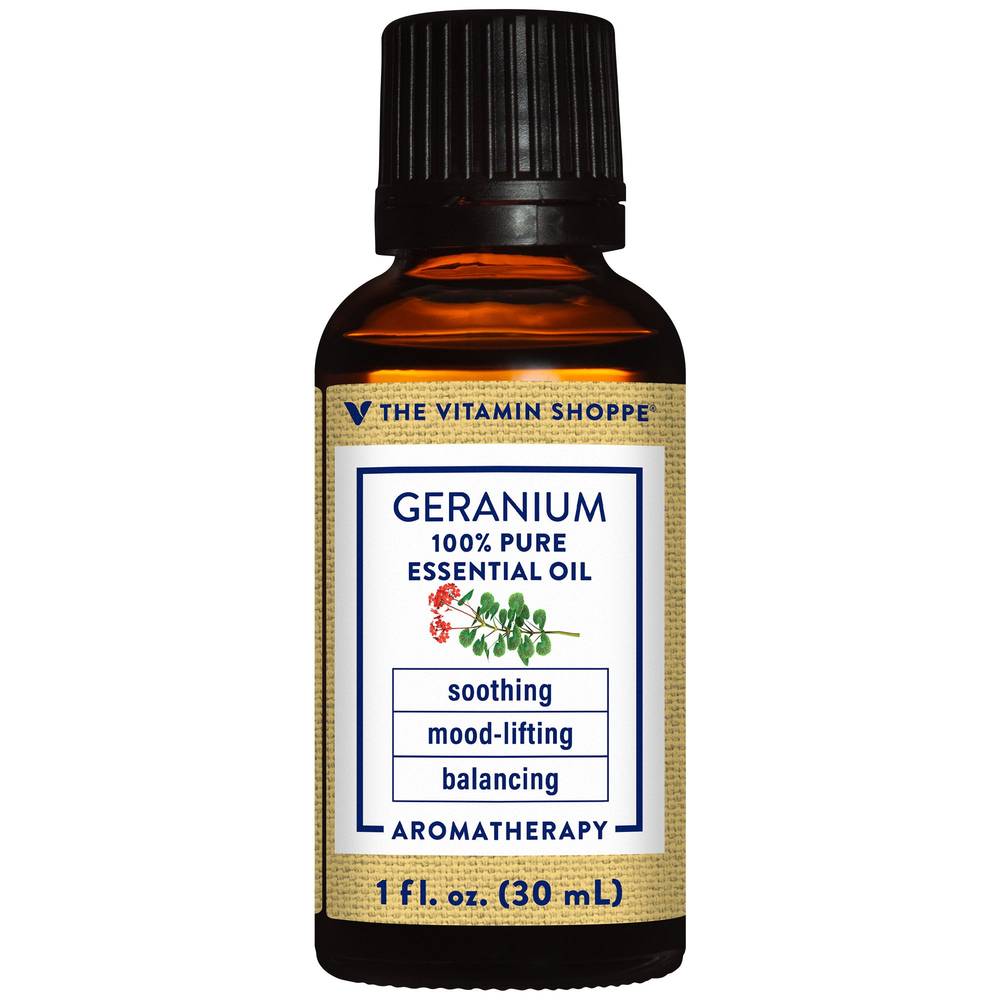 Geranium - 100% Pure Essential Oil - Soothing, Mood-Lifting, & Balancing Aromatherapy (1 Fl. Oz.)