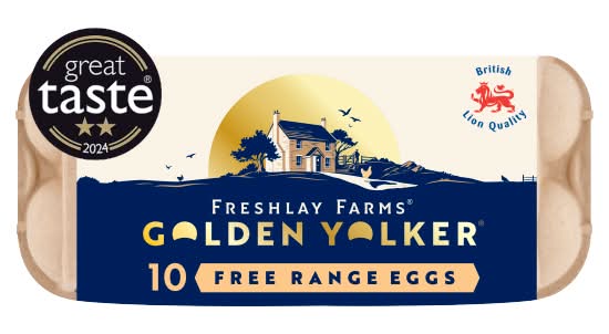 Freshlay Golden Yolks Free Range Mixed Weight Eggs (10 pack)