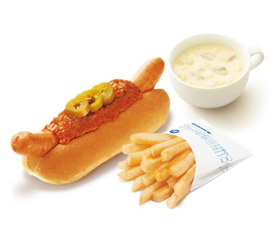 【辛】スパイシーチリドッグ＋70円ドリンクセット