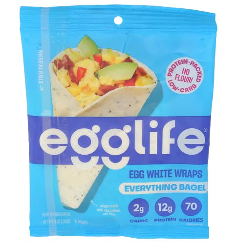 Egglife Everything Bagel Egg White Wraps