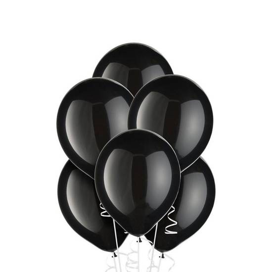 Uninflated 20ct, 9in, Black Balloons