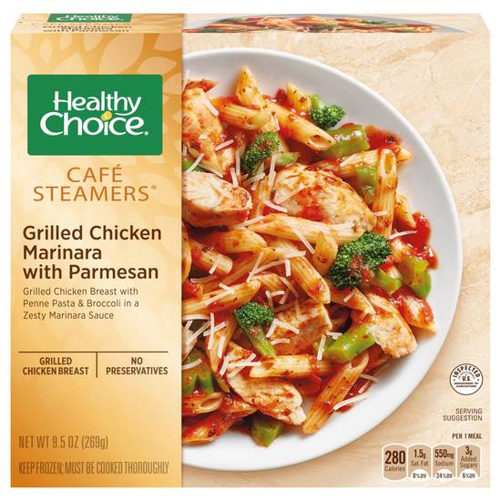 Healthy Choice Cafe Steamers Grilled Chicken Marinara With Parmesan
