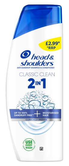 Head & Shoulders Classic Clean 2in1 Anti Dandruff Shampoo & Conditioner (250ml)