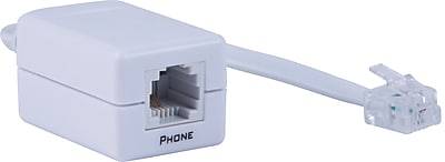 Power Gear 76246 DSL Phone Line Filter, White