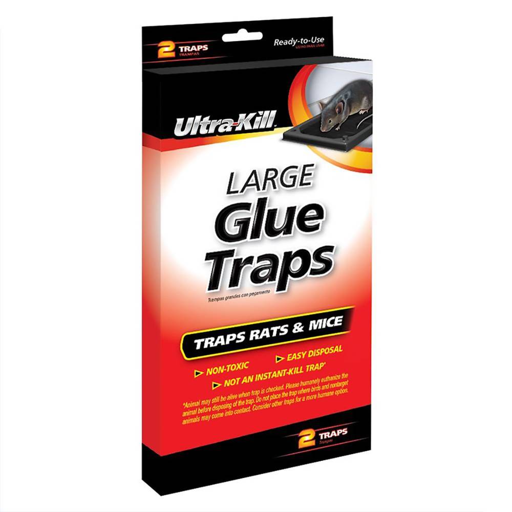 Ultra-Kill 2-Count Large Rat and Mouse Glue Traps Mouse Traps | HG-41322