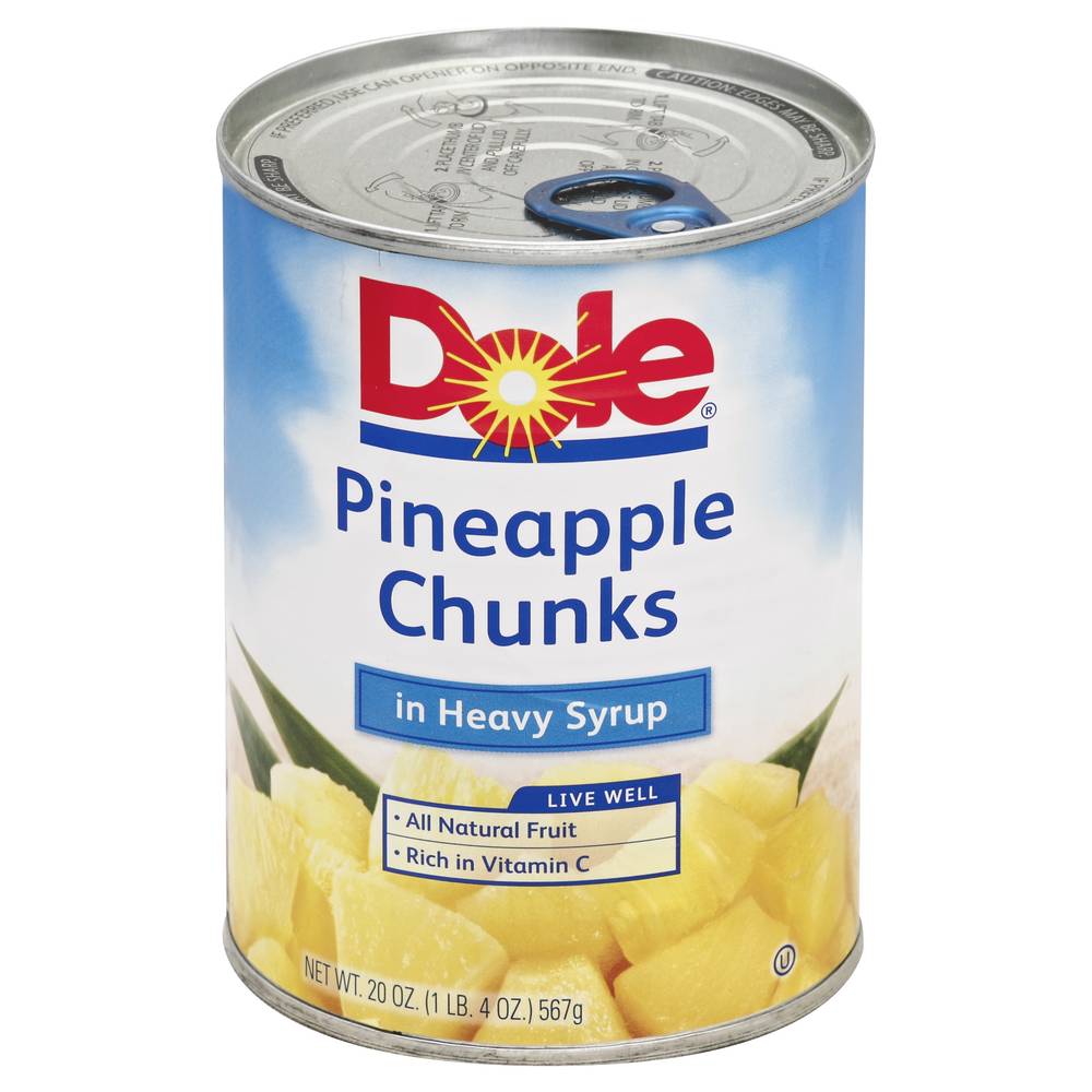 Dole Pineapple Chunks in Heavy Syrup (20 oz)