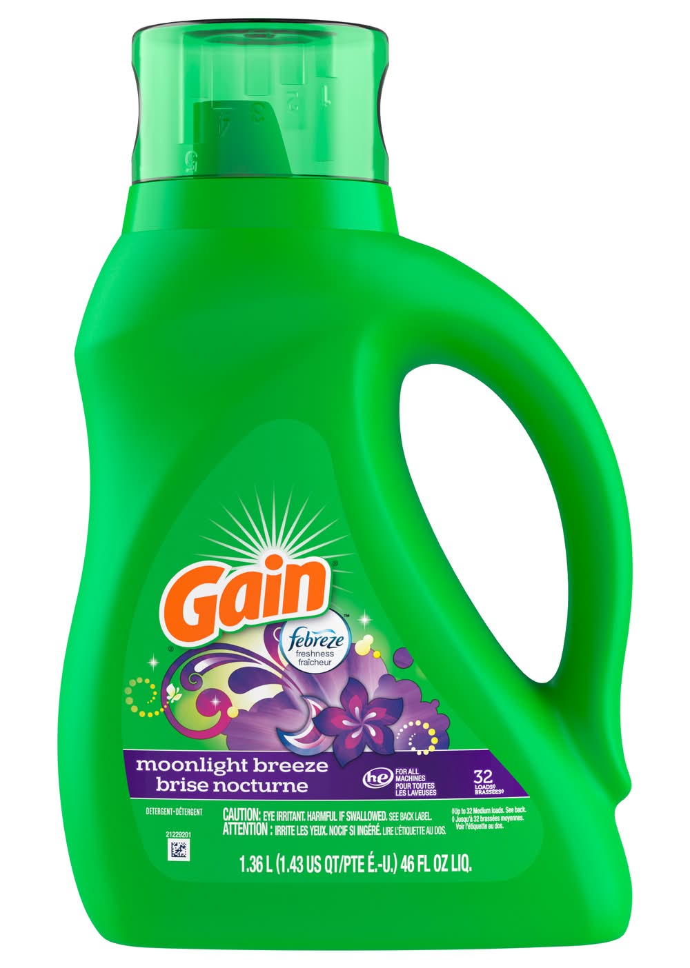 Gain Liquid Laundry Detergent, Moonlight Breeze (46 fl oz)