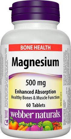 Webber Naturals Magnesium Enhanced Absorption Tablets 500 mg (60 units)