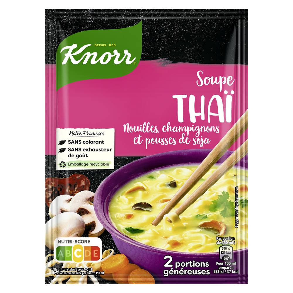 Knorr - Thaï nouilles champignons pousses de soja