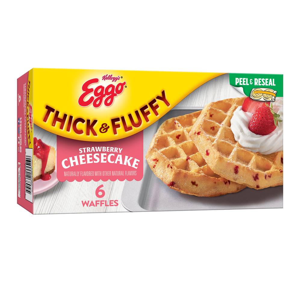 Eggo Thick & Fluffy Strawberry Cheesecake Waffles (6 ct)