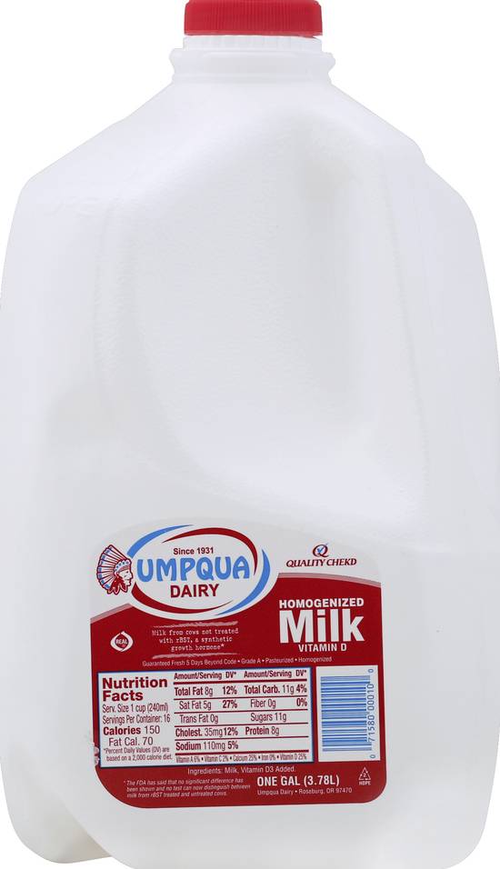 Umpqua Dairy Whole Milk (1 gal)