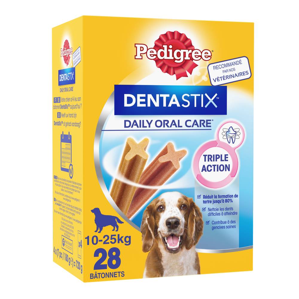 Pedigree - Dentastix bâtonnets hygiène bucco dentaire pour chien