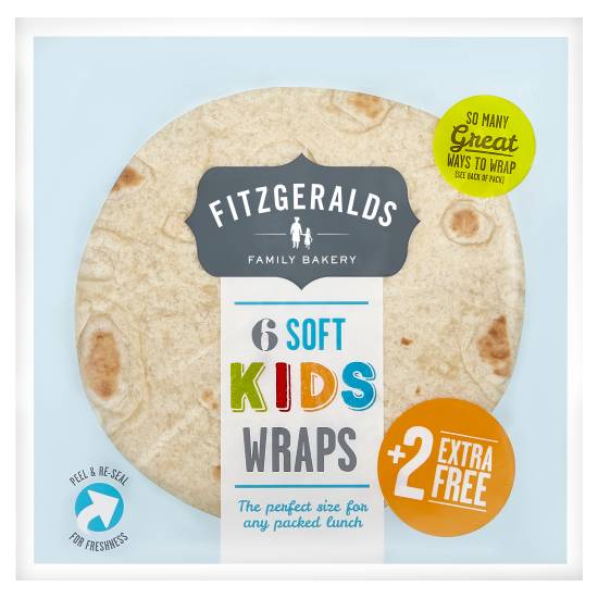 Fitzgeralds Family Bakery Soft Kids Wraps (320g)