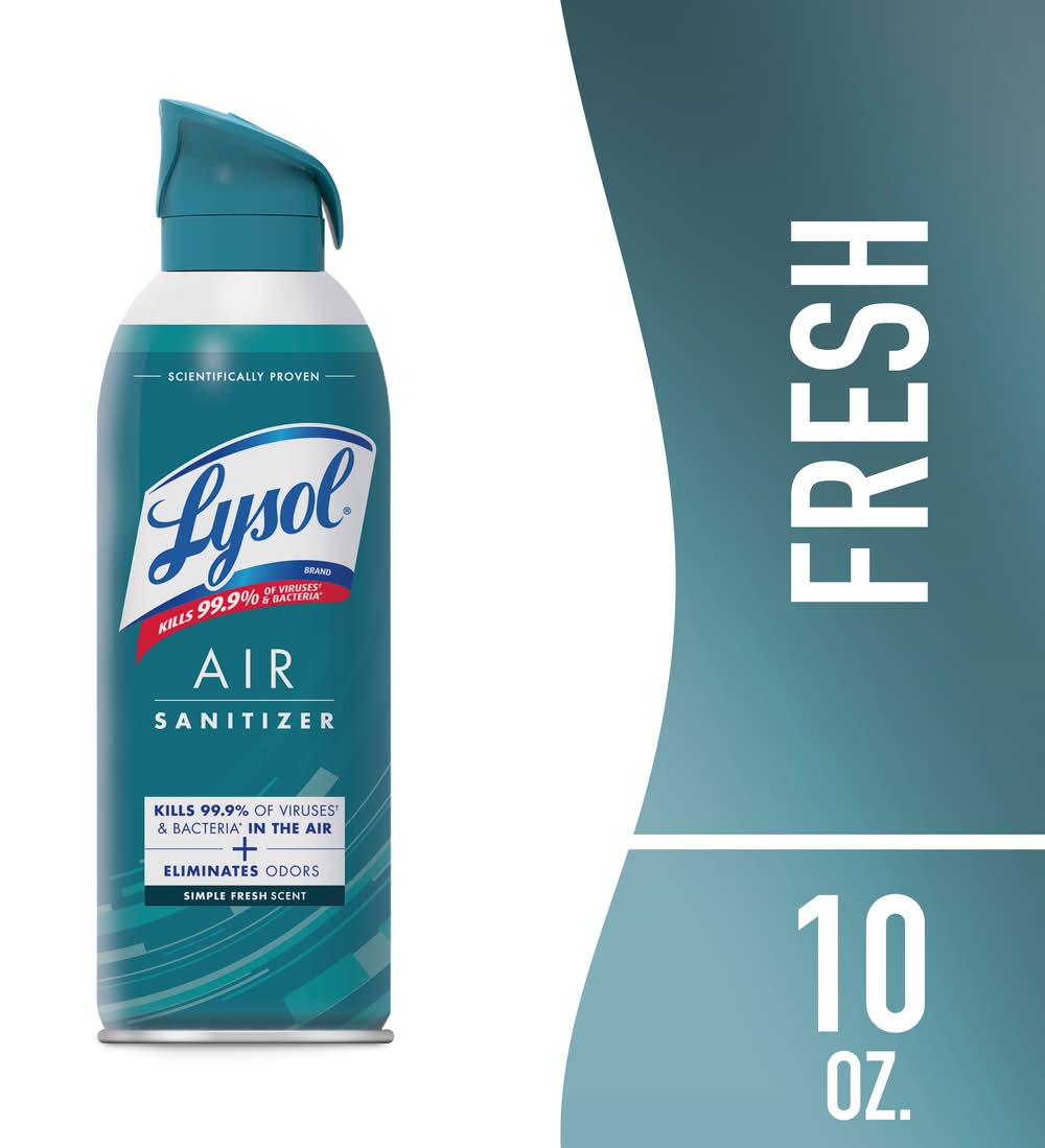 LYSOL Air Sanitizer 10 -oz Simple Fresh Disinfectant Mist All-Purpose Cleaner