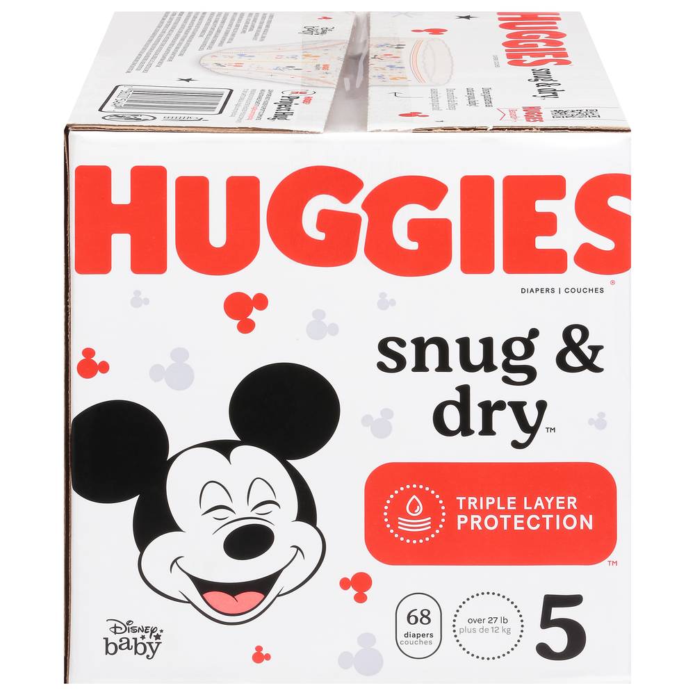 Huggies Snug and Dry Baby Diapers, 5 (68 ct)