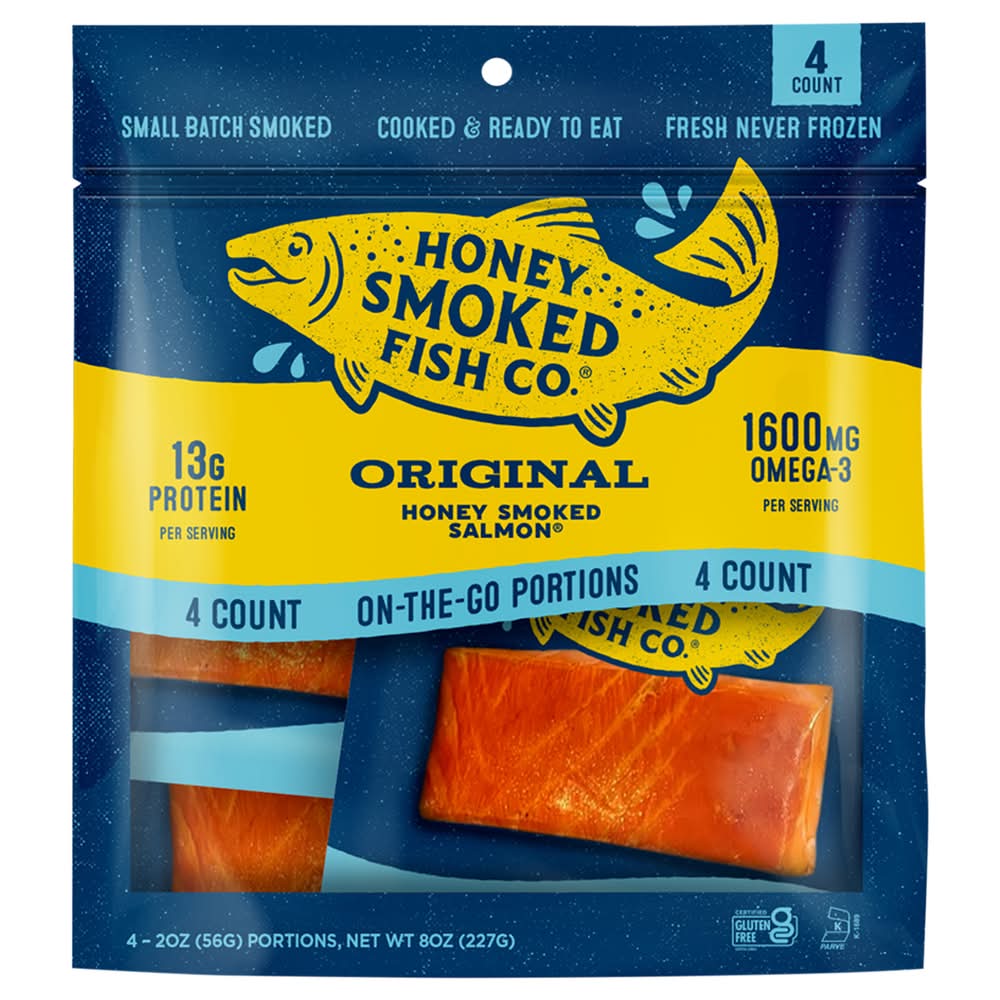 Honey Smoked Fish Co. Original Salmon Fillet (8 oz, 4 ct)