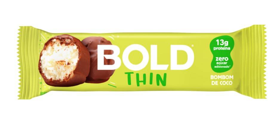Boldbar barra de proteína thin sabor bombom de coco (40g)