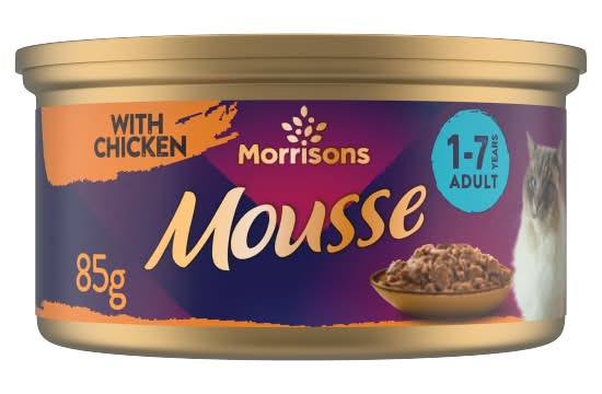 Morrisons Mousse Grain Free Recipe With Chicken, 1-7 Years Adult (85g)