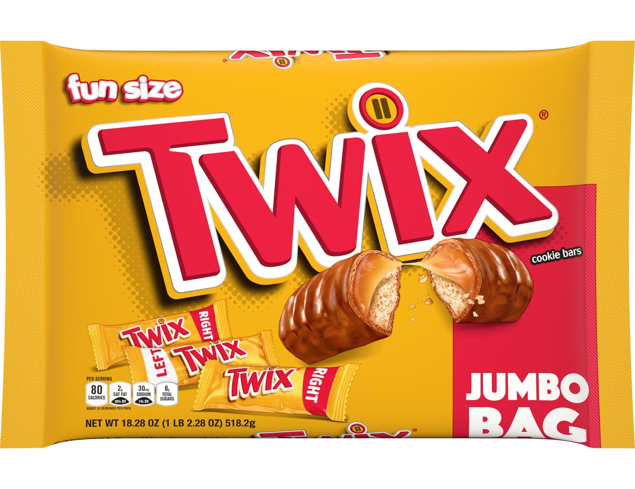 Twix Caramel and Milk Chocolate Cookie Bars (18.3 oz)