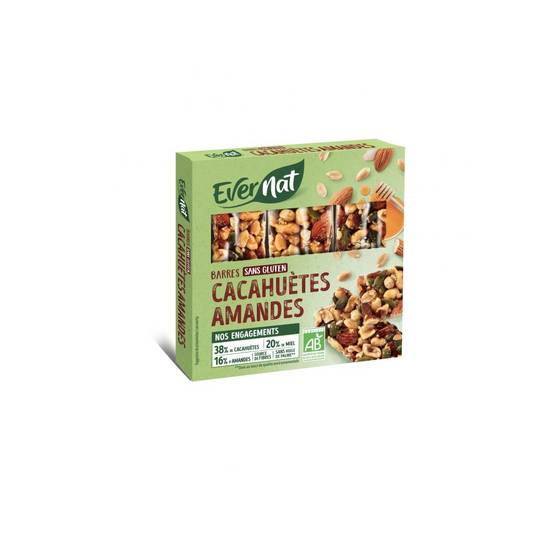 Barres fruits secs evernat 75g - EVERNAT - BIO