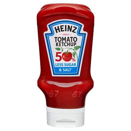 Heinz 50% Less Sugar & Salt Tomato Ketchup (435g)