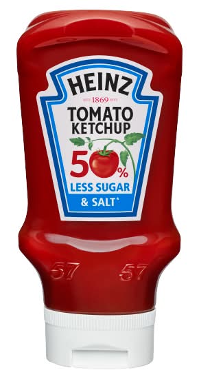 Heinz Tomato Ketchup 50% Less Sugar & Salt (435g)
