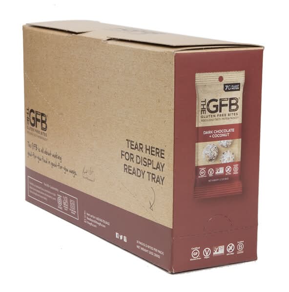 The GFB Gluten Free Dark Chocolate Coconut Bites (40 oz, 10 ct)