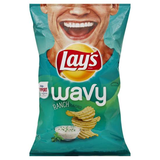 Lay's Wavy Ranch Flavored Potato Chips