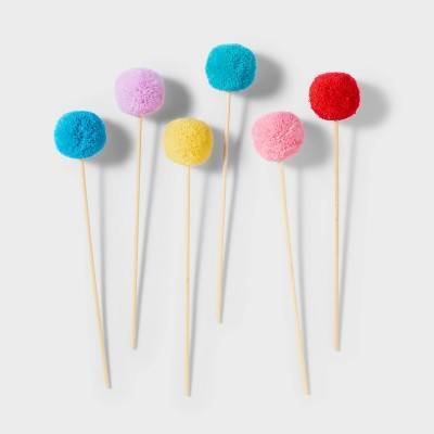 Spritz Pom-Pom Cake Toppers (6 ct)