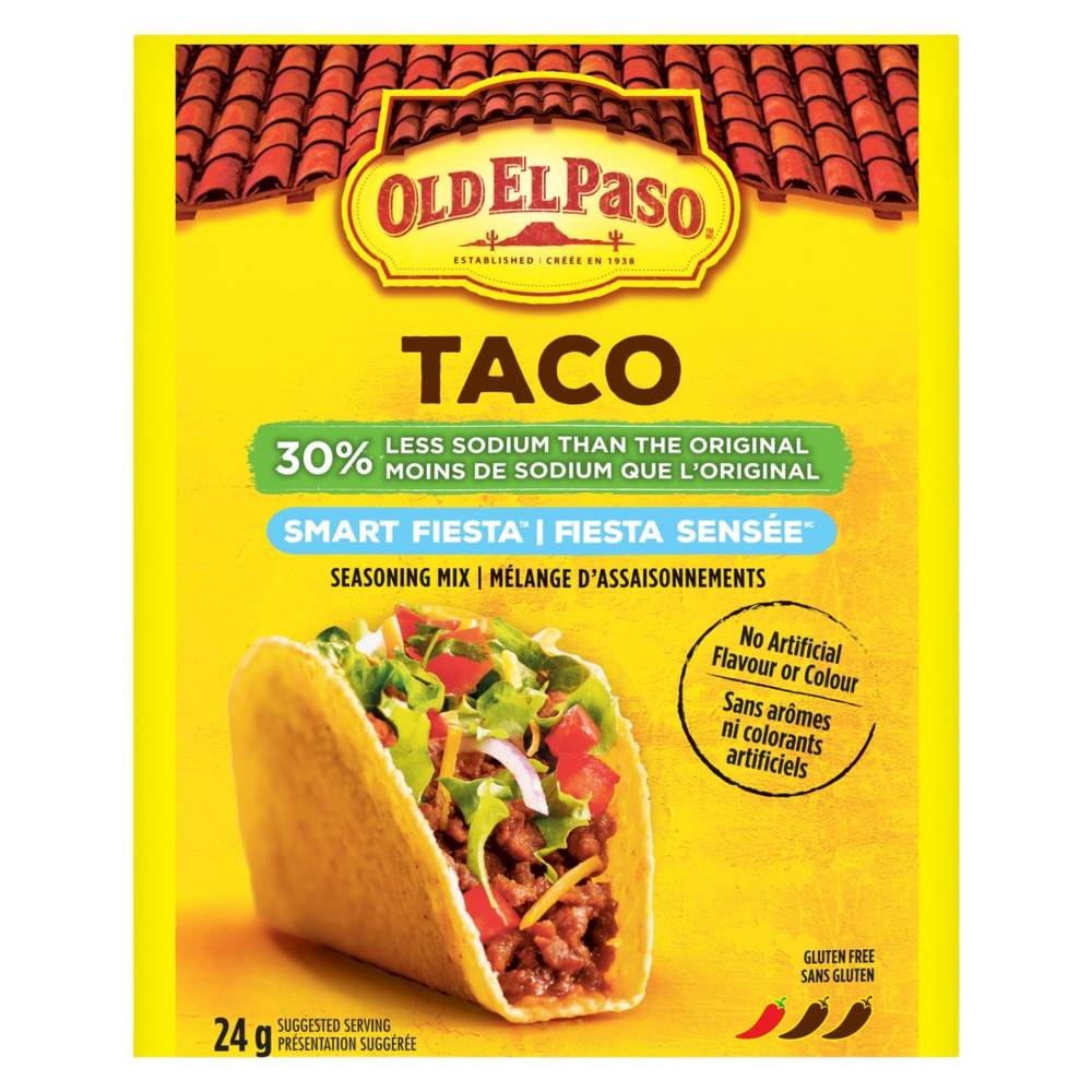 Old El Paso Smart Fiesta Less Sodium Taco Seasoning Mix (24 g)