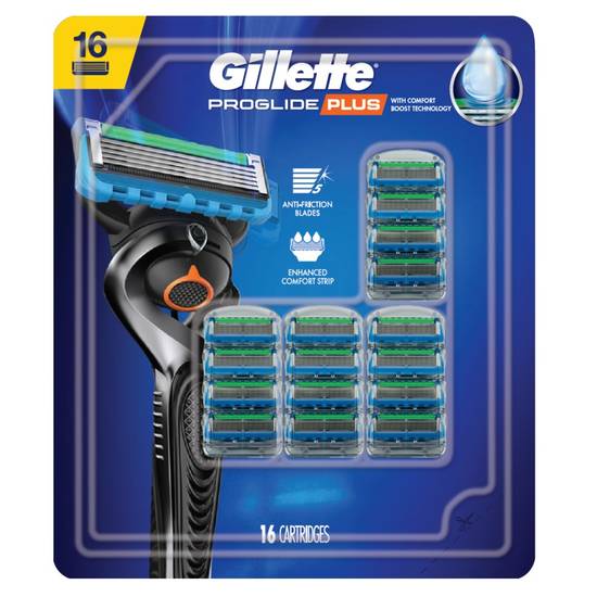 Gillette Proglide Plus Cartridges (16 razors)