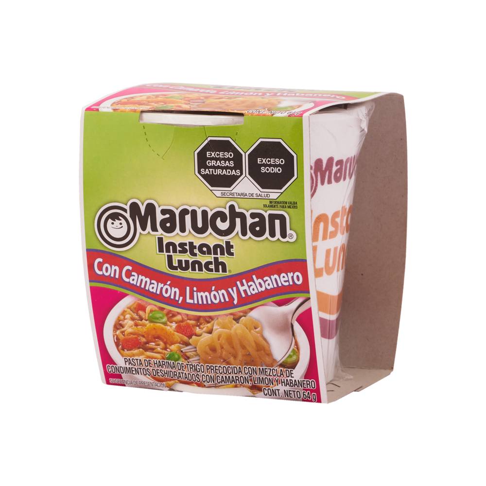 Maruchan sopa instántanea con camarón y limón (64 g)