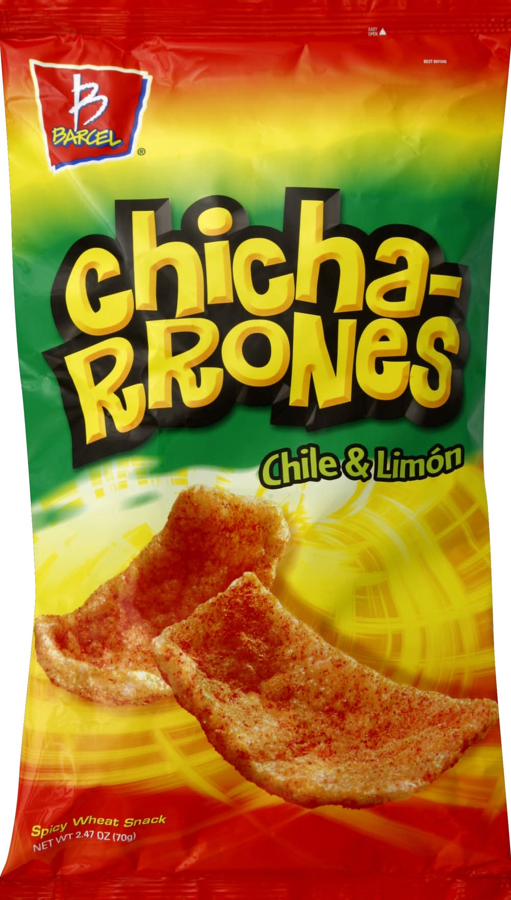 Barcel Chicharrones Spicy Wheat Snack, Chile - Limon (2.47 oz)