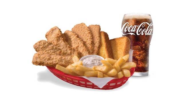 Steak Finger Basket 6pc with Beverage