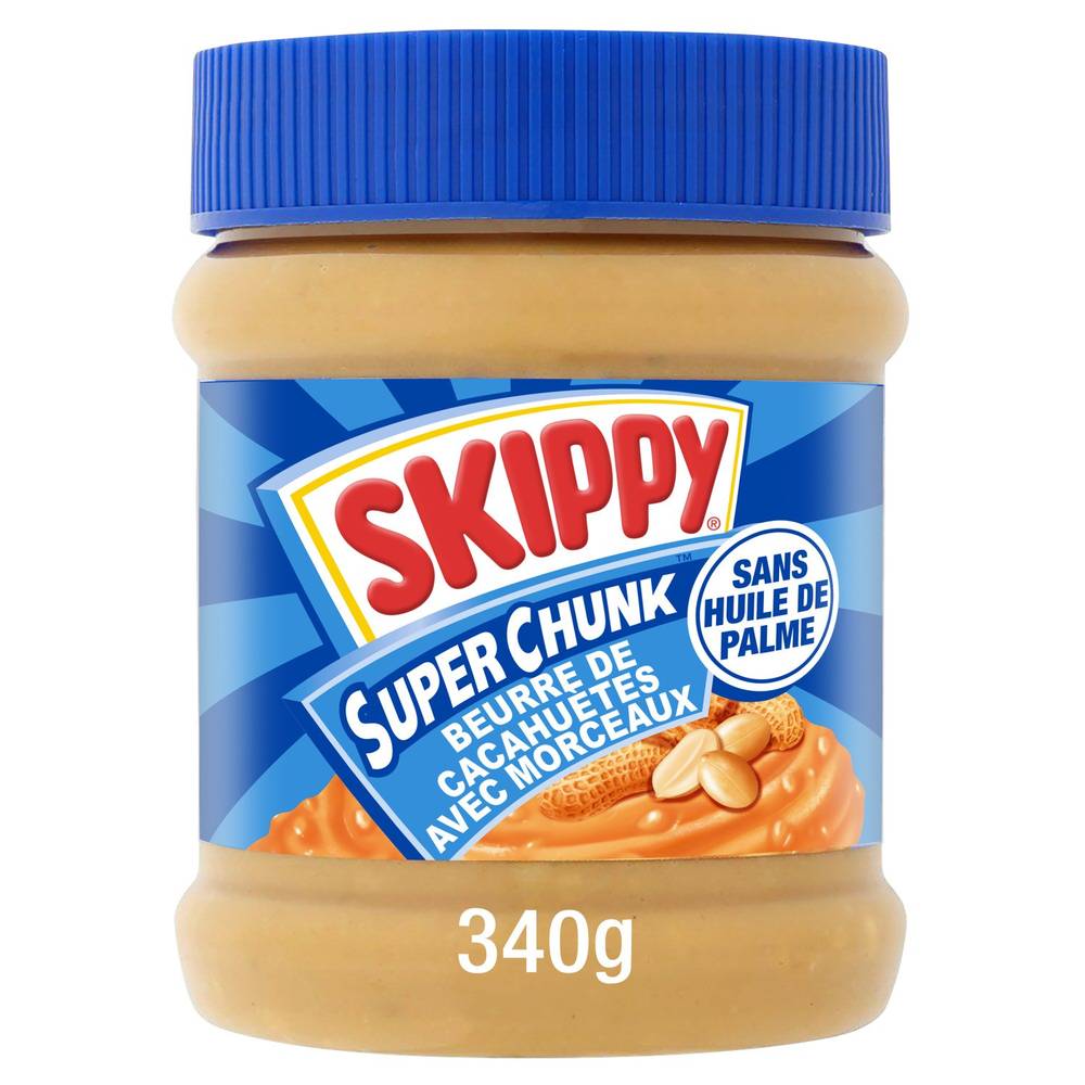 Skippy - Super chunk beurre de cacahuètes avec morceaux (340g)